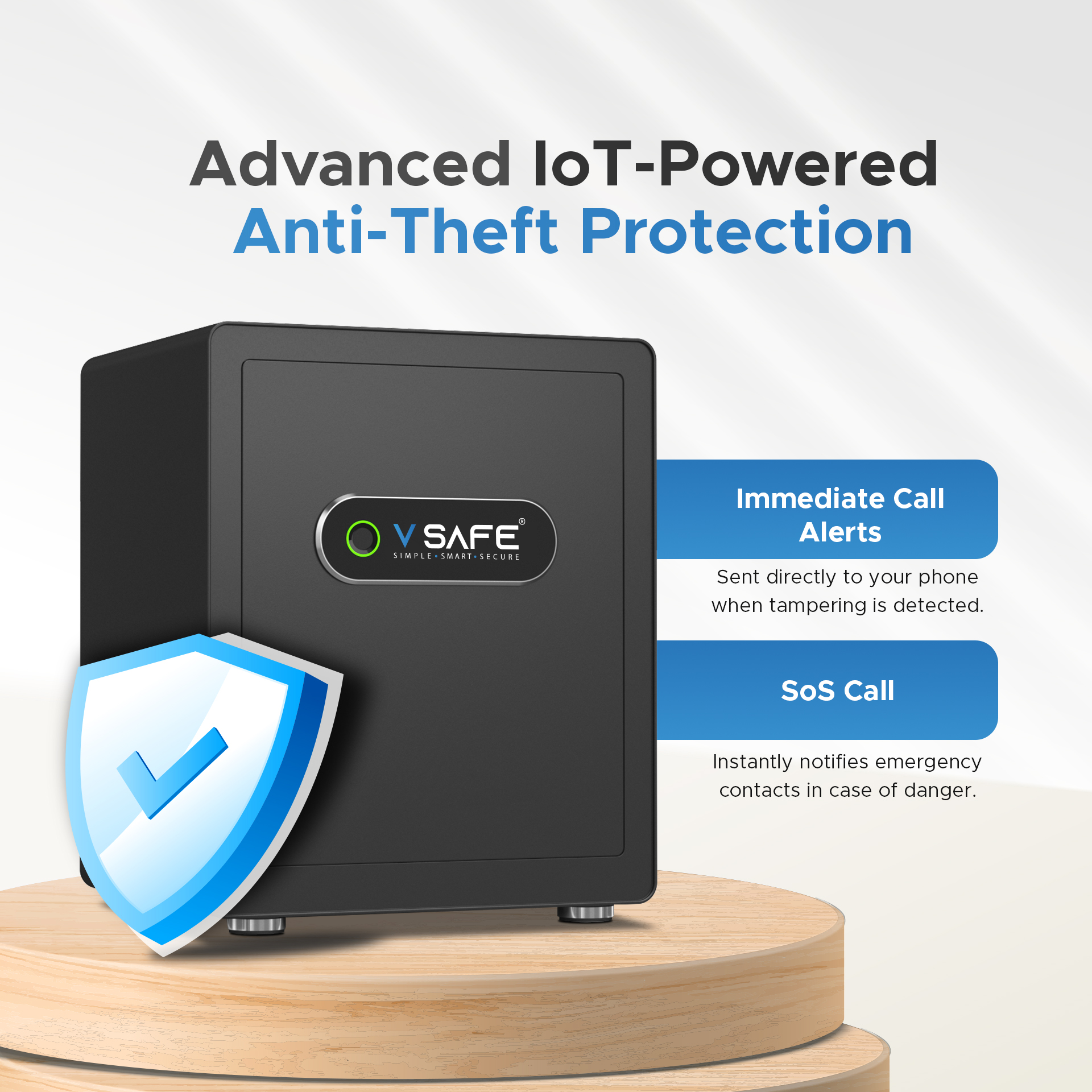 V SAFE Pro fingerprint sensor