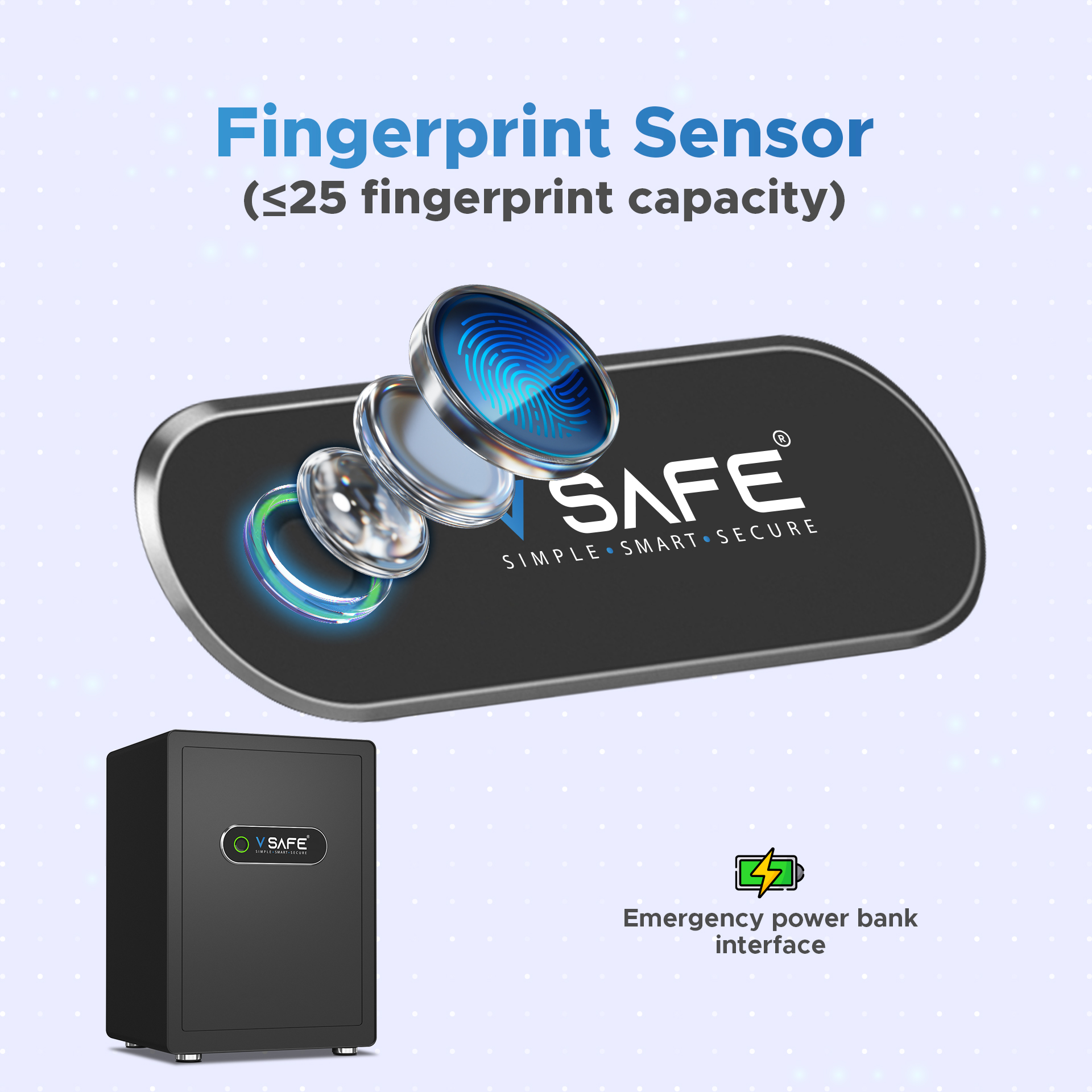 V SAFE Pro Max USB power backup