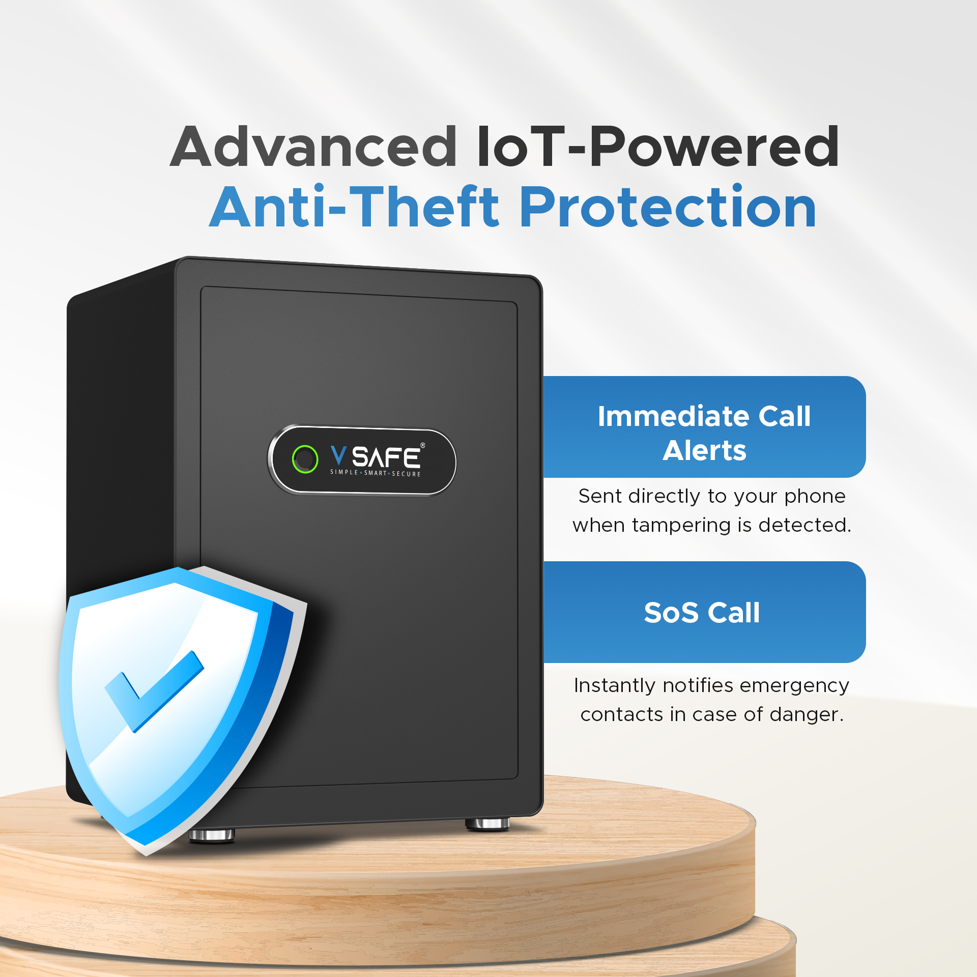 V SAFE Ultra fingerprint sensor